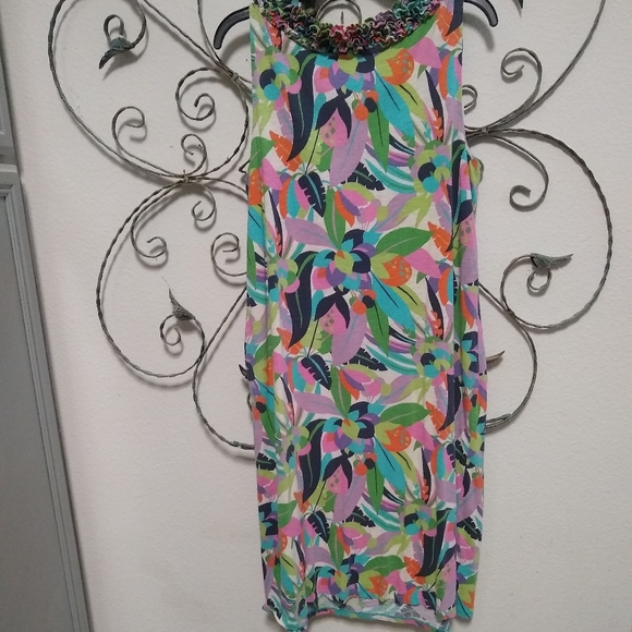 BODEN cotton knit vibrant print midi tank dress, 12 - Picture 5 of 14